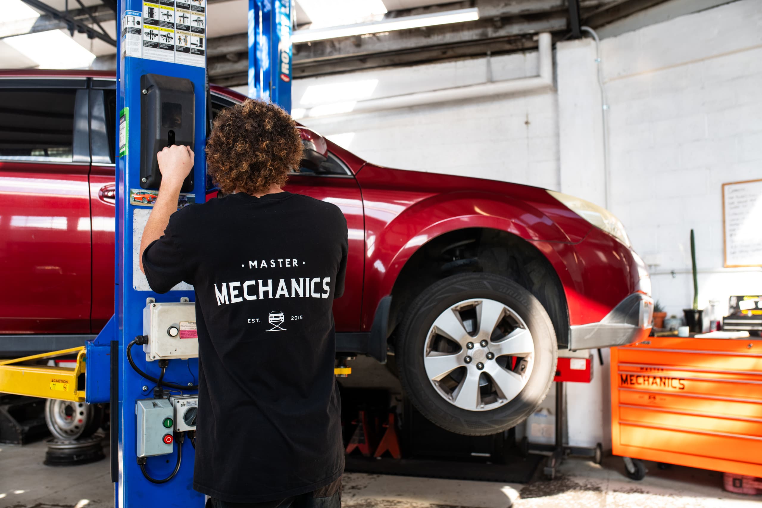 Master Mechanics workshop on Upper Queen Street, Eden Terrace, Auckland
