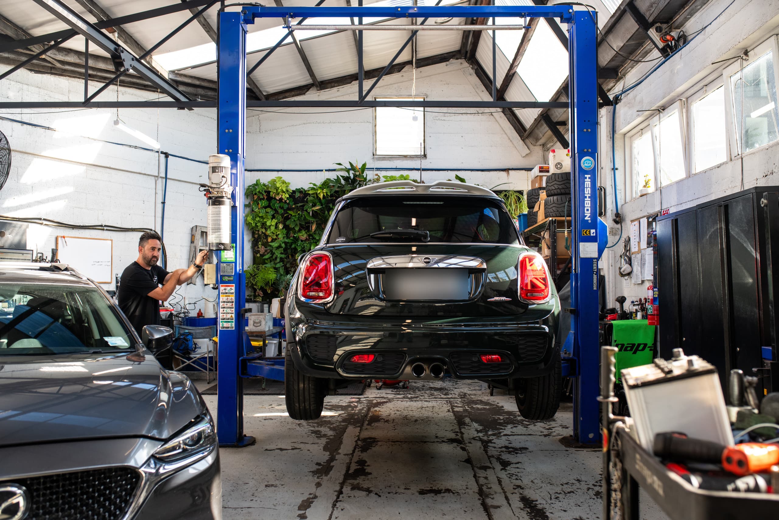 Master Mechanics workshop on Upper Queen Street, Eden Terrace, Auckland